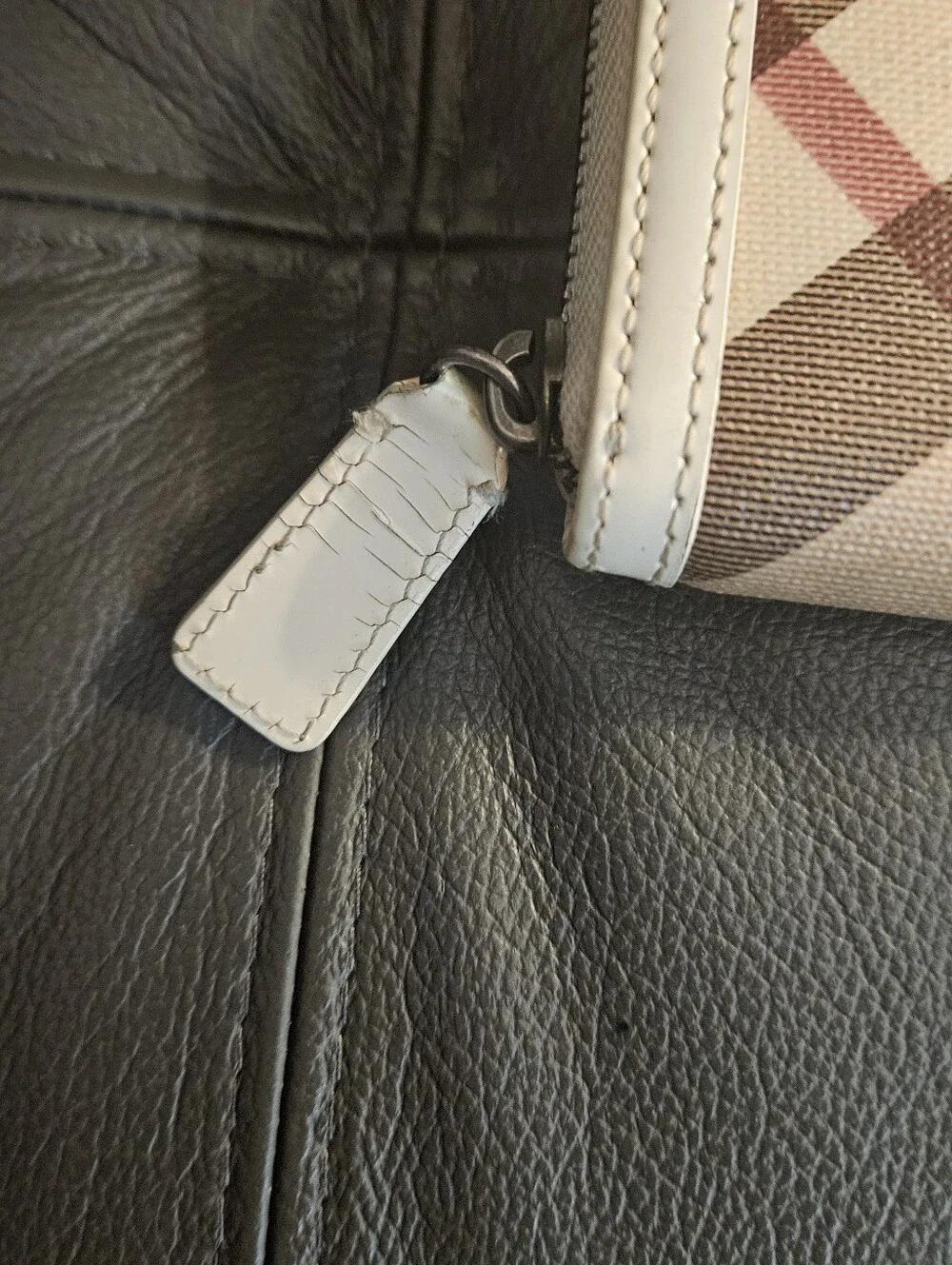 Burberry Classic Plaid Zip Wallet